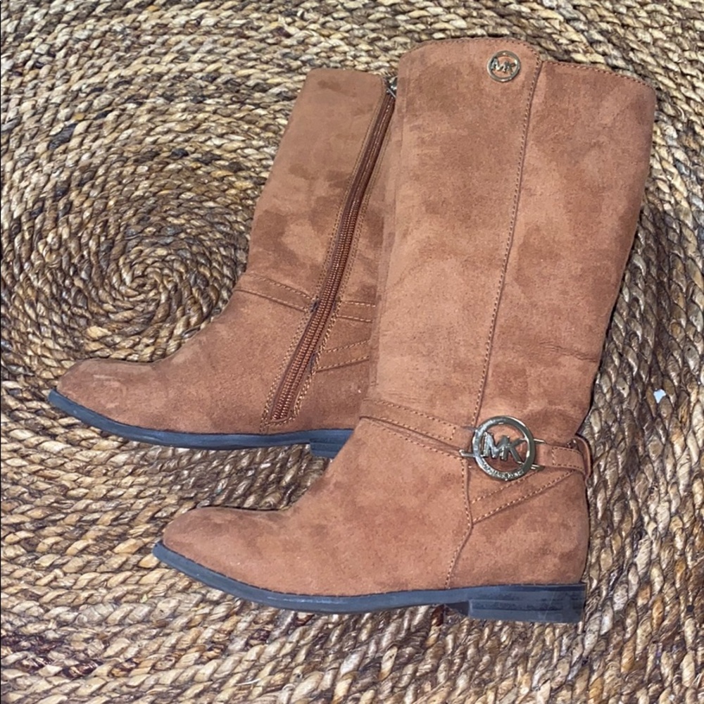MK high boots for Toddler Suede w/ gold